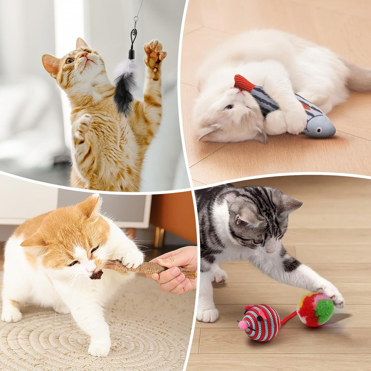 Fashion's Talk Cat Toys Variety Pack for Kitty 20 Pieces - view 5
