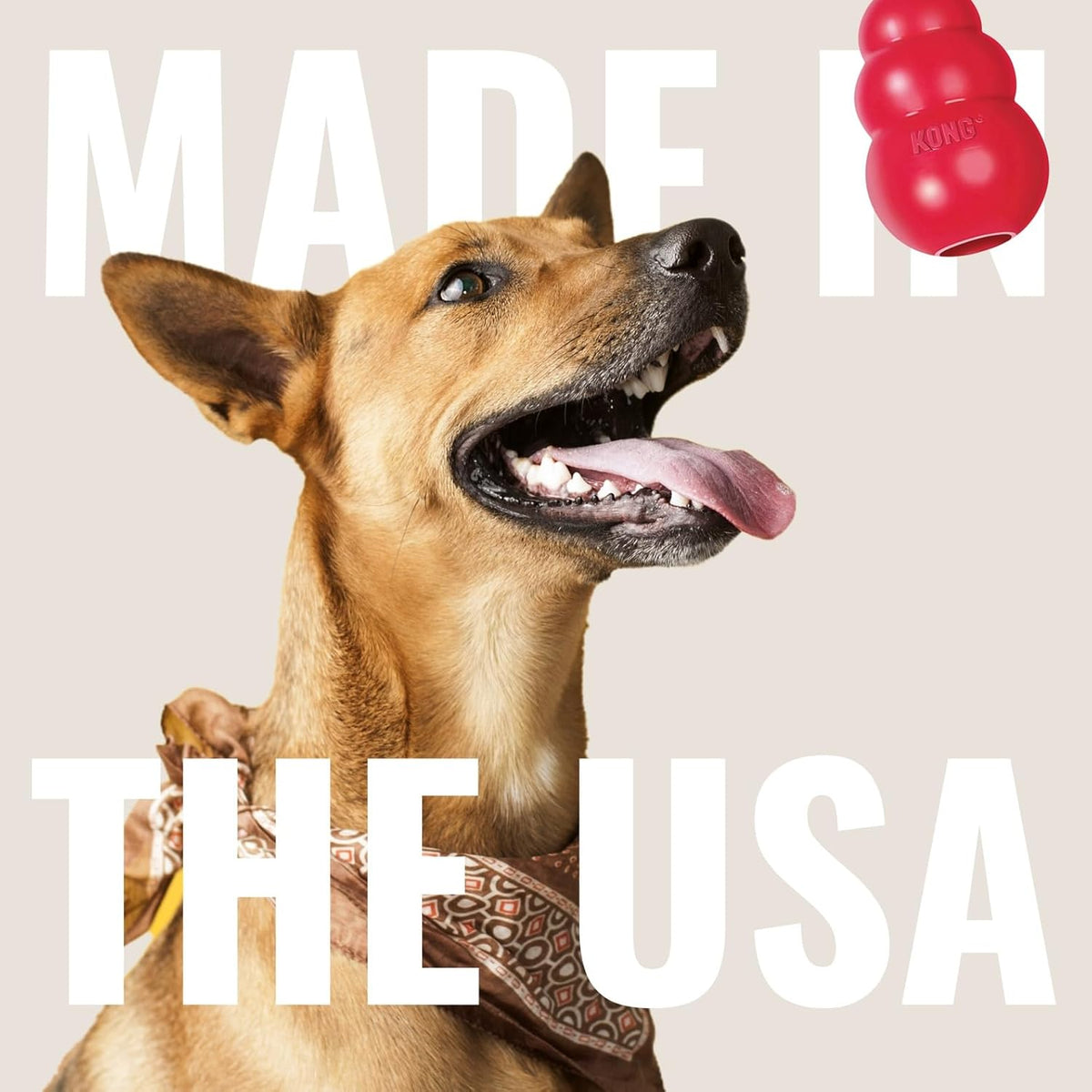 KONG Tug Toy - Dog Supplies for Tug of War - Natural Rubber Dog Toy for Outdoor & Indoor Playtime - for Medium - view 6