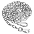 Heavy Duty Dog Chain for Yard-15FT Metal Dog Chain Leash Chew Proof,Long Dog Lead for Outside with Strong Swiv