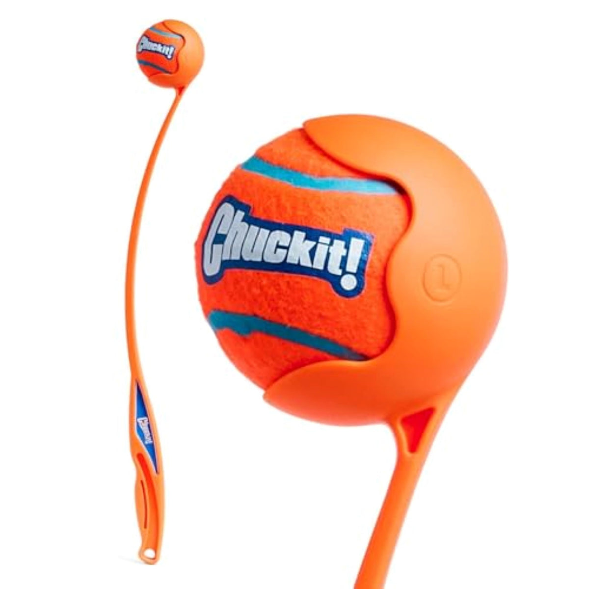 Chuckit! Sport 26L Dog Ball Launcher - Includes a 3-inch Diameter Large Ball for Dogs 60-100 Pounds - Manual T