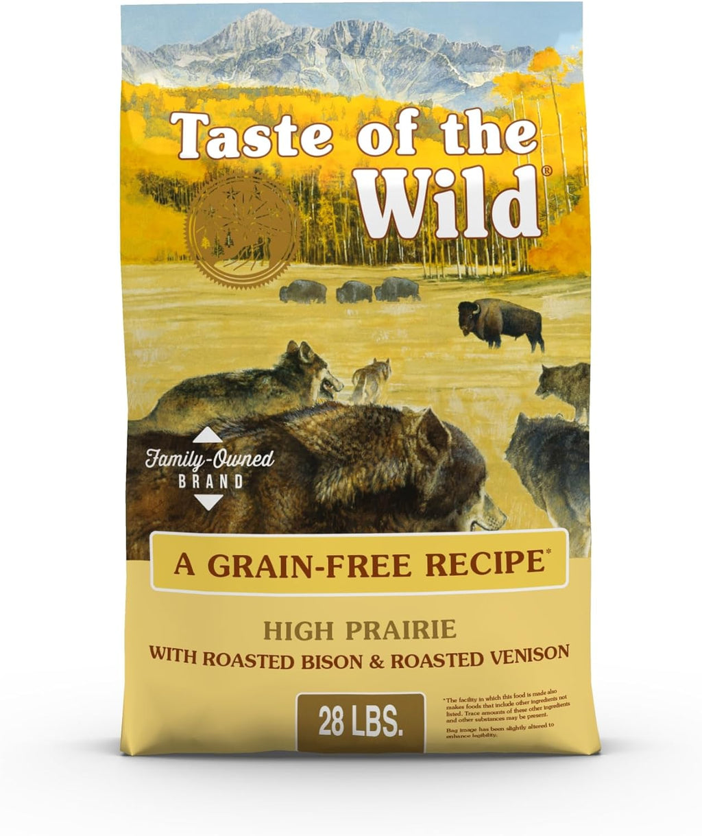 Taste of the Wild High Prairie Canine Grain-Free Recipe with Roasted Bison and Venison Adult Dry Dog Food, Mad