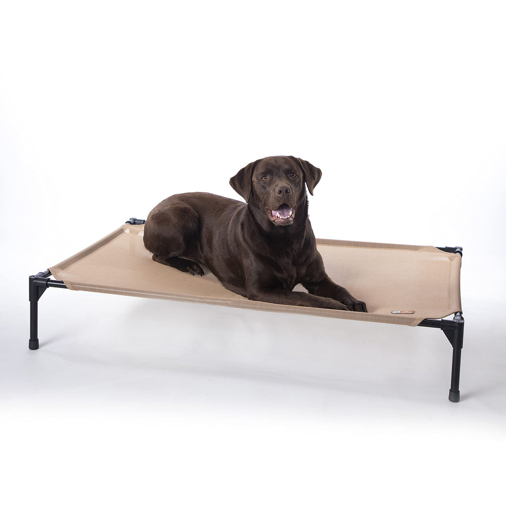 K&H Outdoor Elevated Dog Bed - Cooling Raised Dog Bed for Medium & Large Pets, Breathable Mesh Hammock Design,
