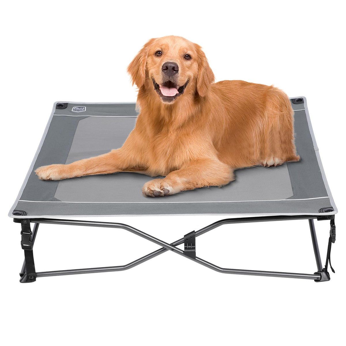 TIMBER RIDGE Outdoor Dog Bed, Cooling Elevated Pet Bed Portable Raised Dog Bed with Breathable Mesh, Dog Bed F