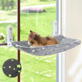 Cat Window Perch, Glow in The Dark Cordless Foldable Pet Hammock Bed for Window with Sturdy Metal Frame, Glowi