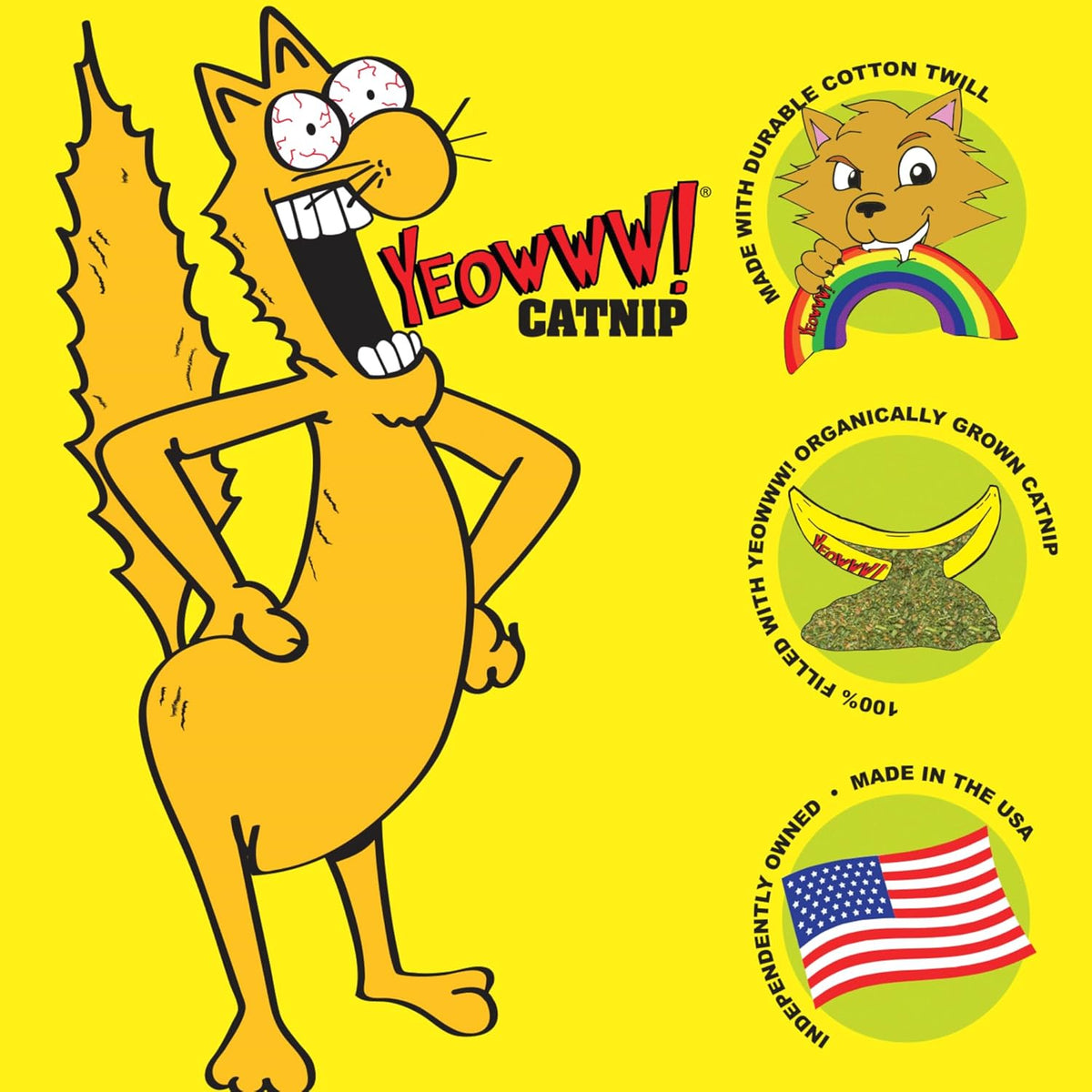 Yeowww! Catnip Toy, Yellow Banana - view 6