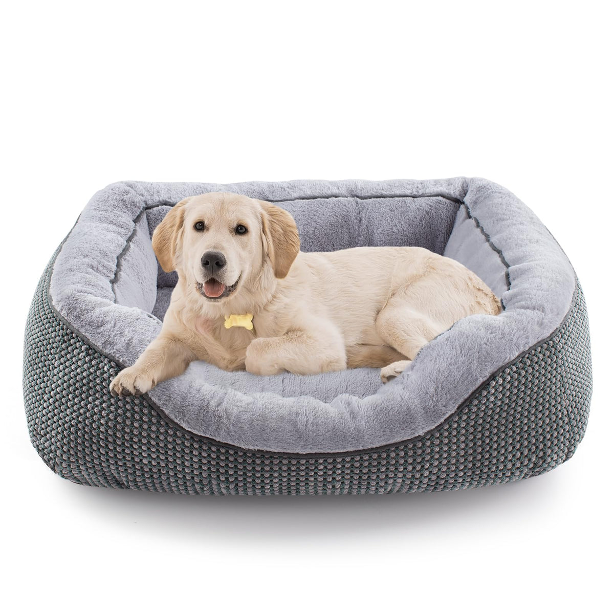 INVENHO Medium Dog Beds for Medium Dogs Washable, Rectangle Dog Bed Medium Size Dog, Orthopedic Dog Bed, Warmi