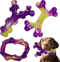 Tough Dog Toys for Aggressive Chewers 3 Pack, Indestructible Dog Toy for Large Dogs, Bacon Flavored, Keeps Dog