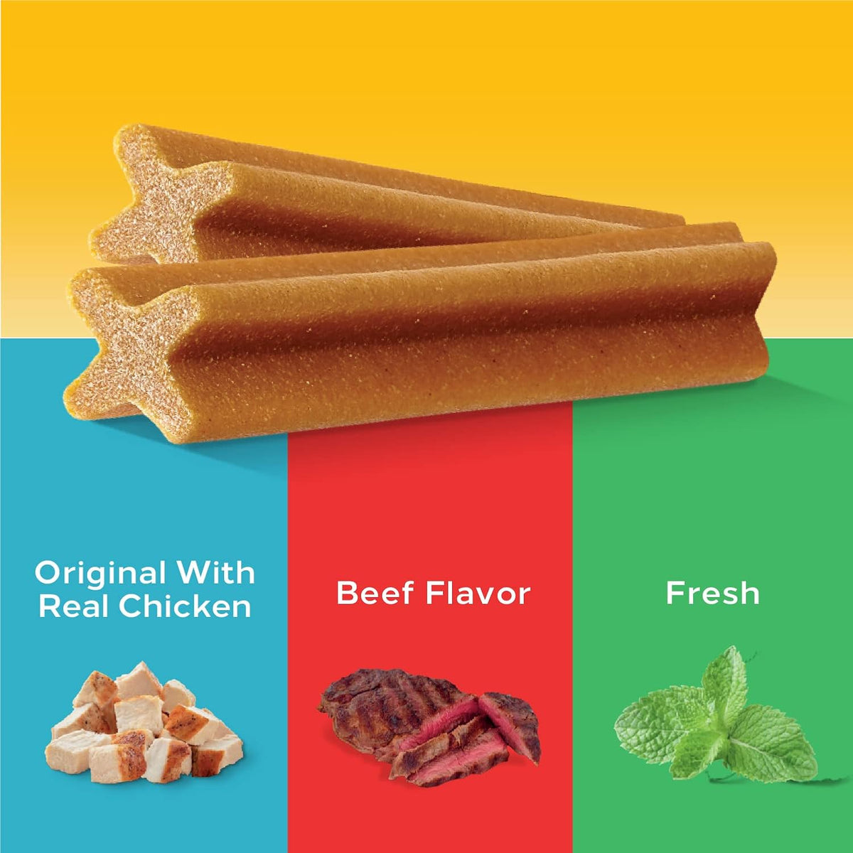 Pedigree Dentastix Large Breed Dog Treats, Original, Beef & Fresh Flavor Dental Chews for Dogs, 2.73 lb. Varie - view 3