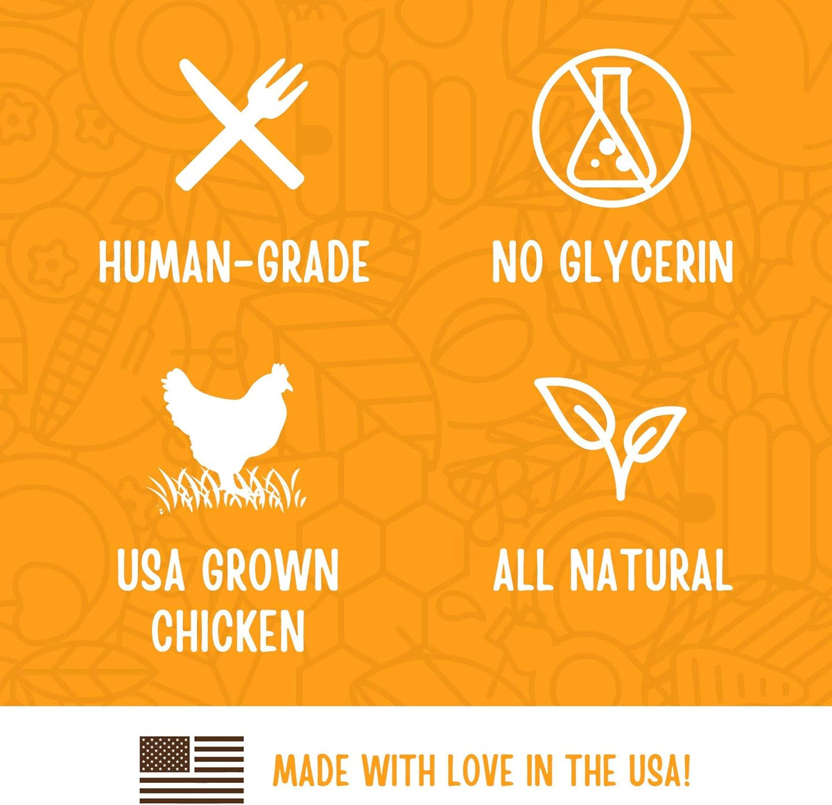 Full Moon Chicken Jerky Tenders Healthy All Natural Dog Treats Human Grade Made in USA 26 oz - view 5