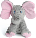 DODODOLA Dog Toys Puppy Toys Cute Squeaky Elephant Dog Toy with Crinkle Paper Stuffed Plush Animal to Keep The