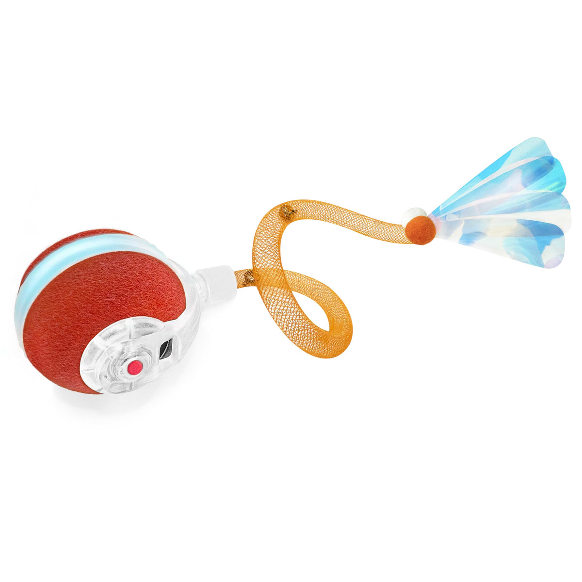 Jkanti Interactive Cat Toys for Indoor Cats,The 3rd Generation Agile Moving Cat Ball with Elastic Mesh Tail,Au