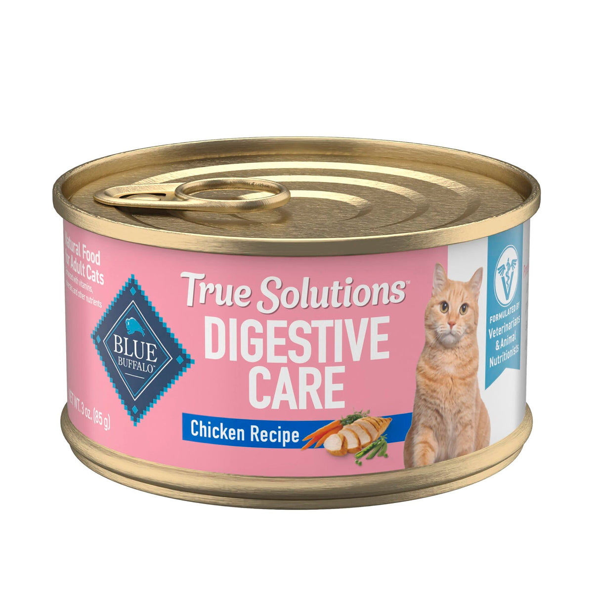 Blue Buffalo True Solutions Digestive Care Wet Cat Food for Adult Cats, Made with Natural Ingredients, Chicken
