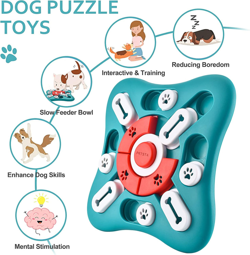 Dog Puzzle Toys, Treat Dispensing Dog Enrichment Toys for IQ Training and Brain Stimulation, Interactive Menta - view 5