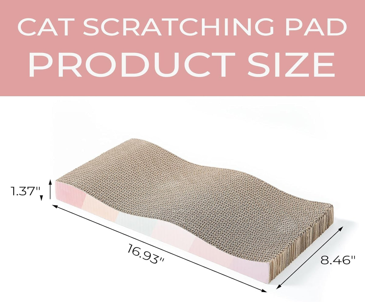 SIDAZON Cat Scratching Board cat Scratcher Cat Scratch Pad Cardboard cat scratchers for Indoor Cats Reversible - view 2
