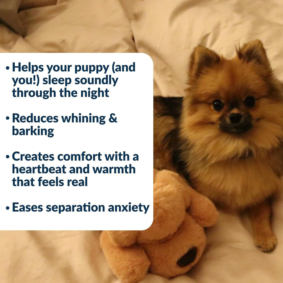 Snuggle Puppy Original Dog Toy for Small Breeds - Heartbeat Puppy for Dogs - Pet Anxiety Relief and Calming Ai - view 3