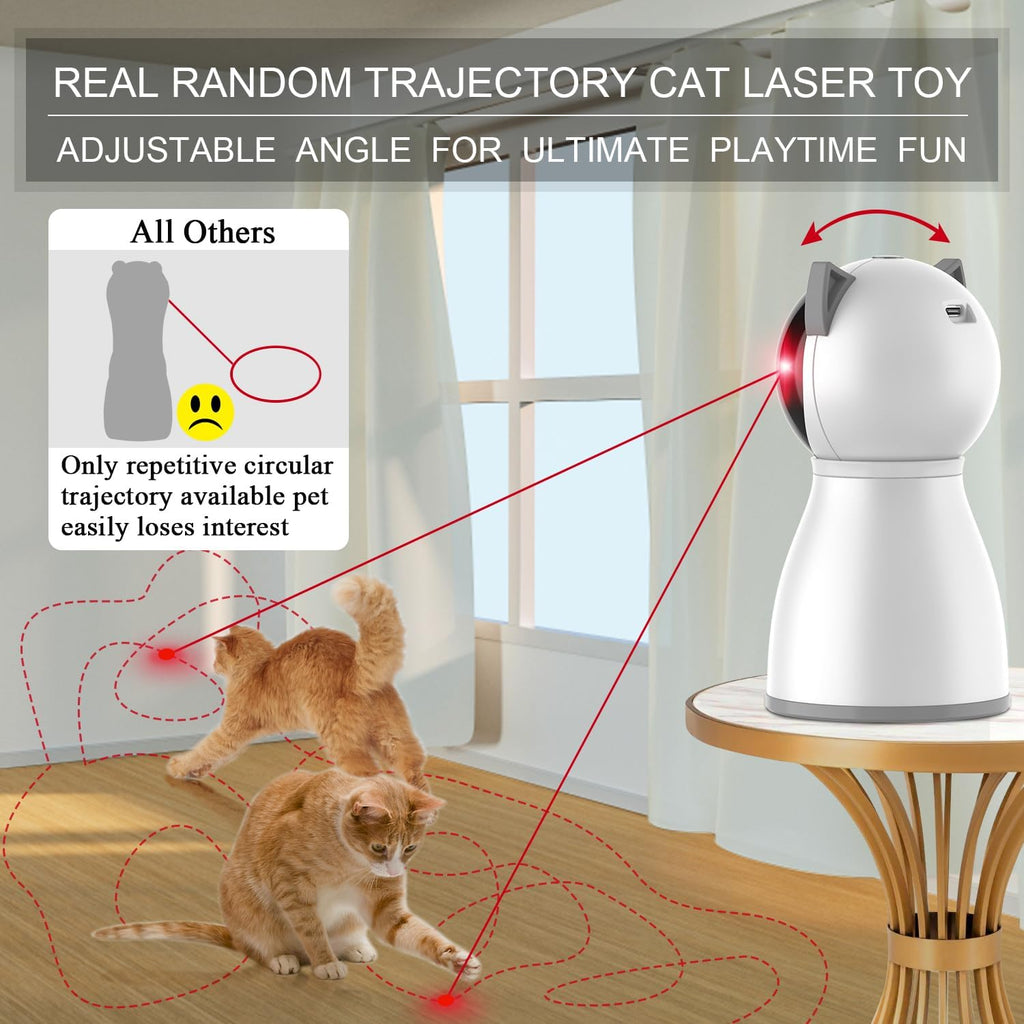 YVE LIFE Laser Cat Toys for Indoor Cats,The 4th Generation Real Random Trajectory Motion Activated Rechargeabl - view 2
