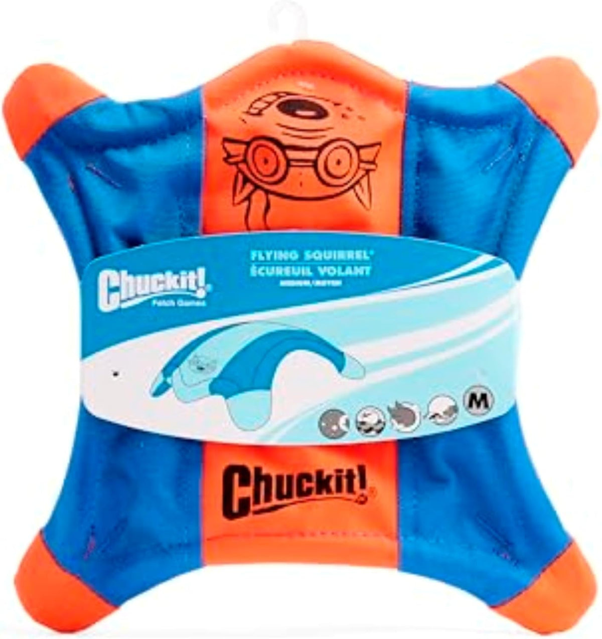 Chuckit! Flying Squirrel Fetch Dog Toy - Water Floating Flyer - Soft and Durable Polyester Canvas Construction - view 2
