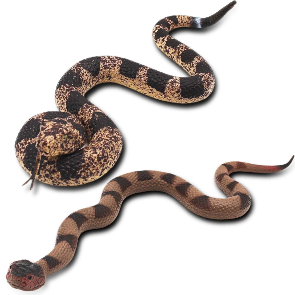 Upitry Rubber Snakes Fake Snake Rattlesnake - Realistic Keep Birds Away - Prank Life Size Toy That Look Real -