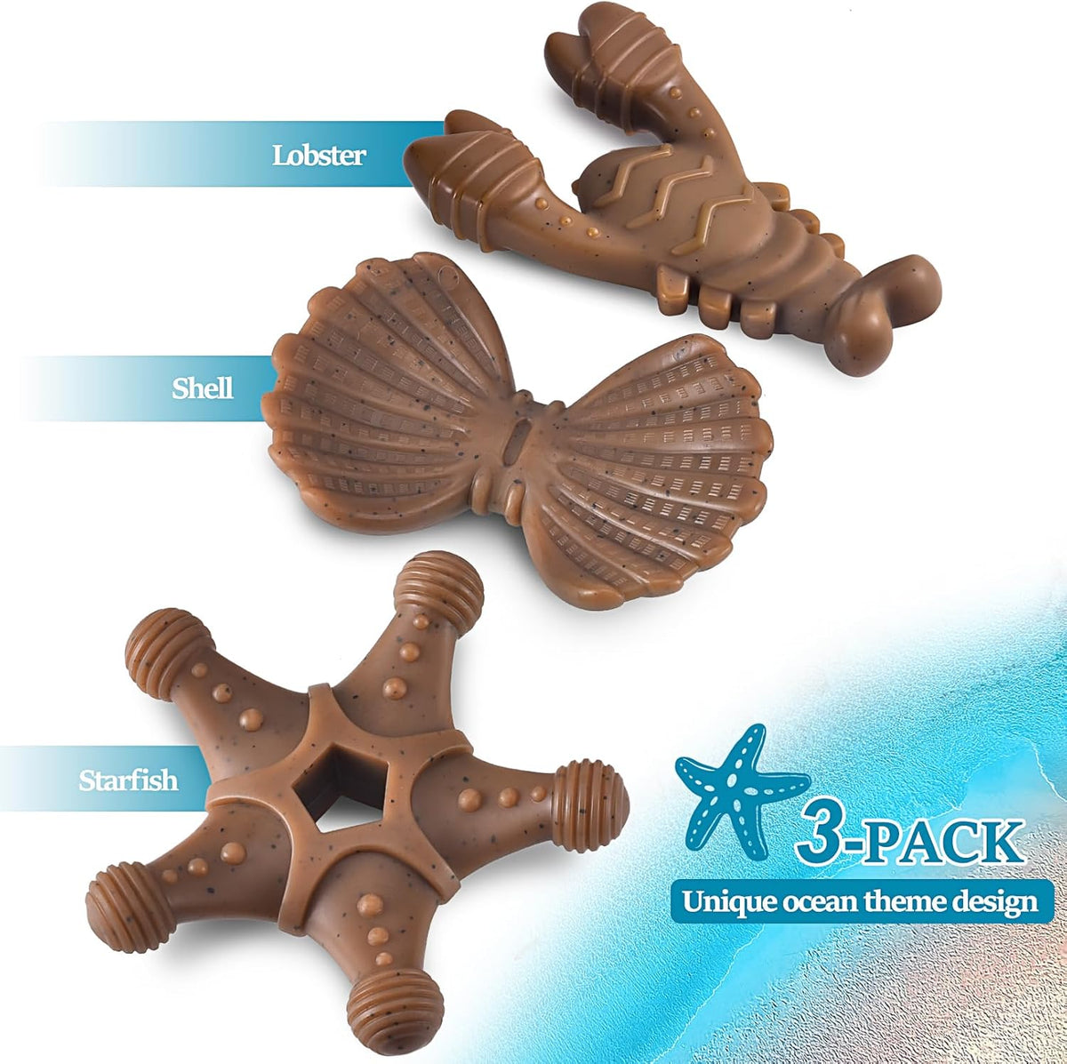 NEZIN Dog Toys for Aggressive Chewers, Indestructible Toys for Large Dogs, Dog Chew for Large Medium Small Bre - view 2