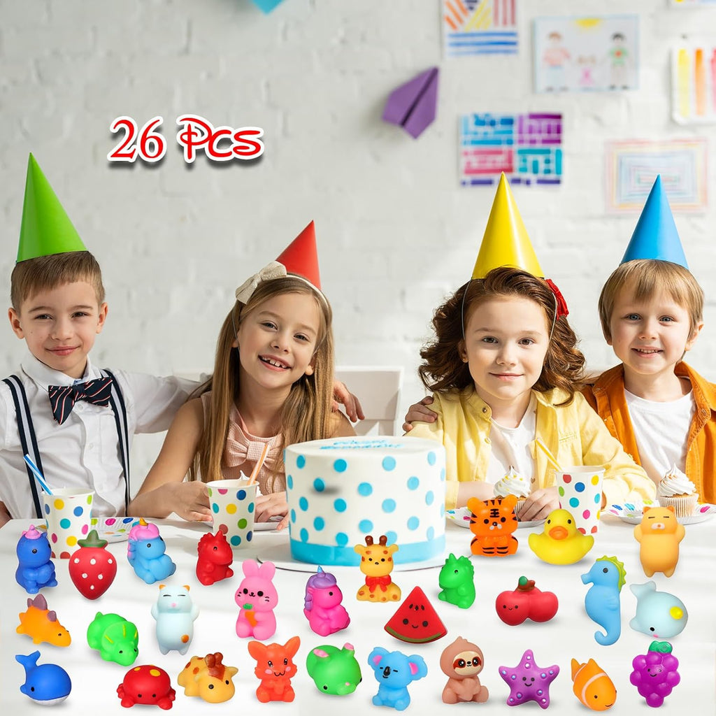 Squishies, 26 Pack Mochi Squishy Toys - Kawaii Cat Squishys Slow Rising Animals - Party Favors, Goodie Bag, Bi - view 7