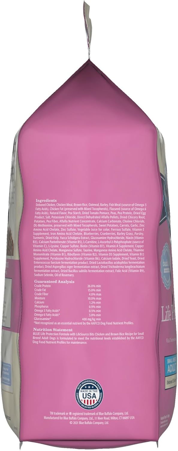 Blue Buffalo Life Protection Formula Adult Small Breed Dry Dog Food, Supports High Energy Needs, Made with Nat - view 4