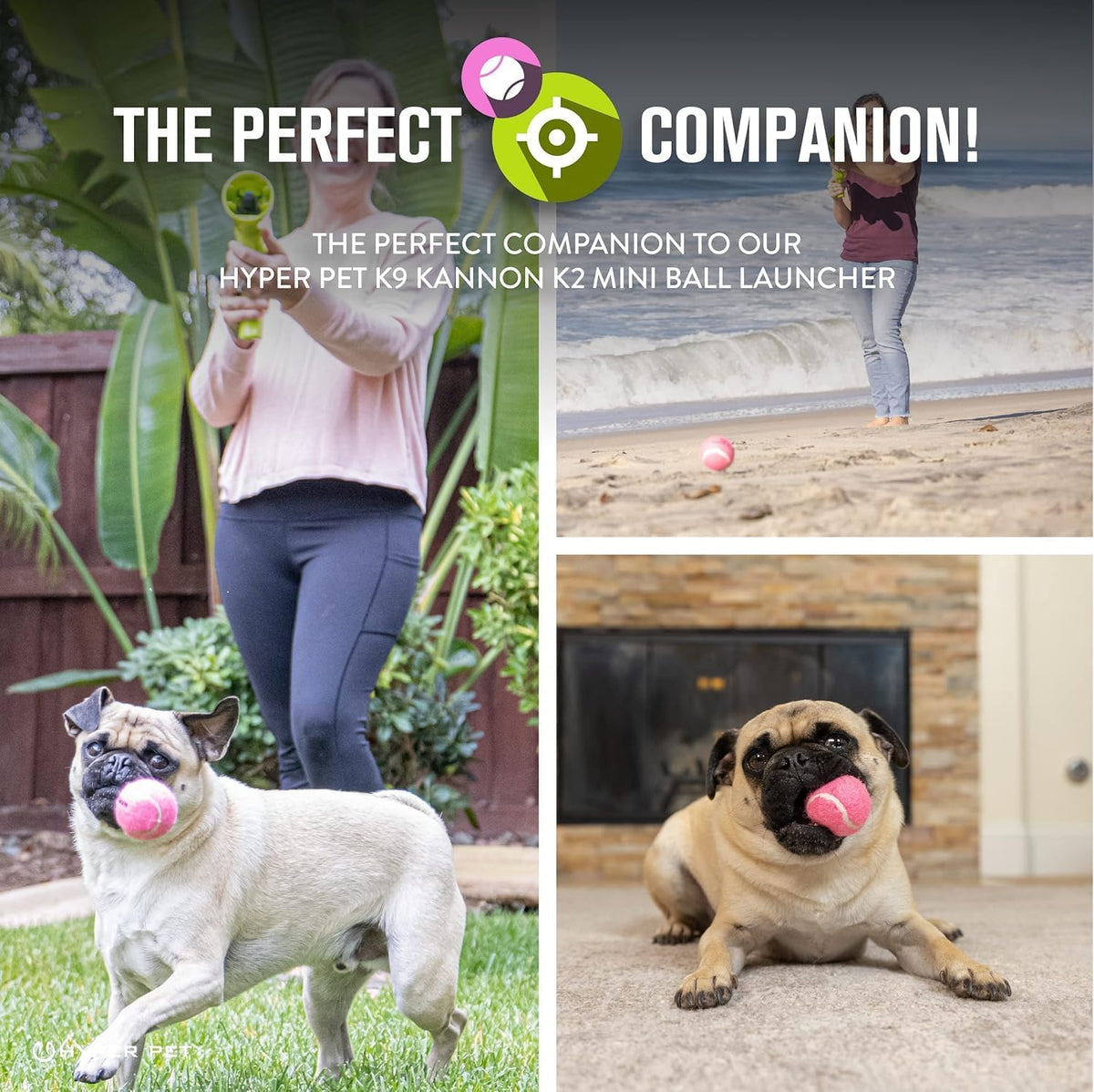 Hyper Pet MINI Tennis Balls for Dogs (Safe Dog Ball Tennis Balls for Exercise & Training) Interactive Toys wor - view 3