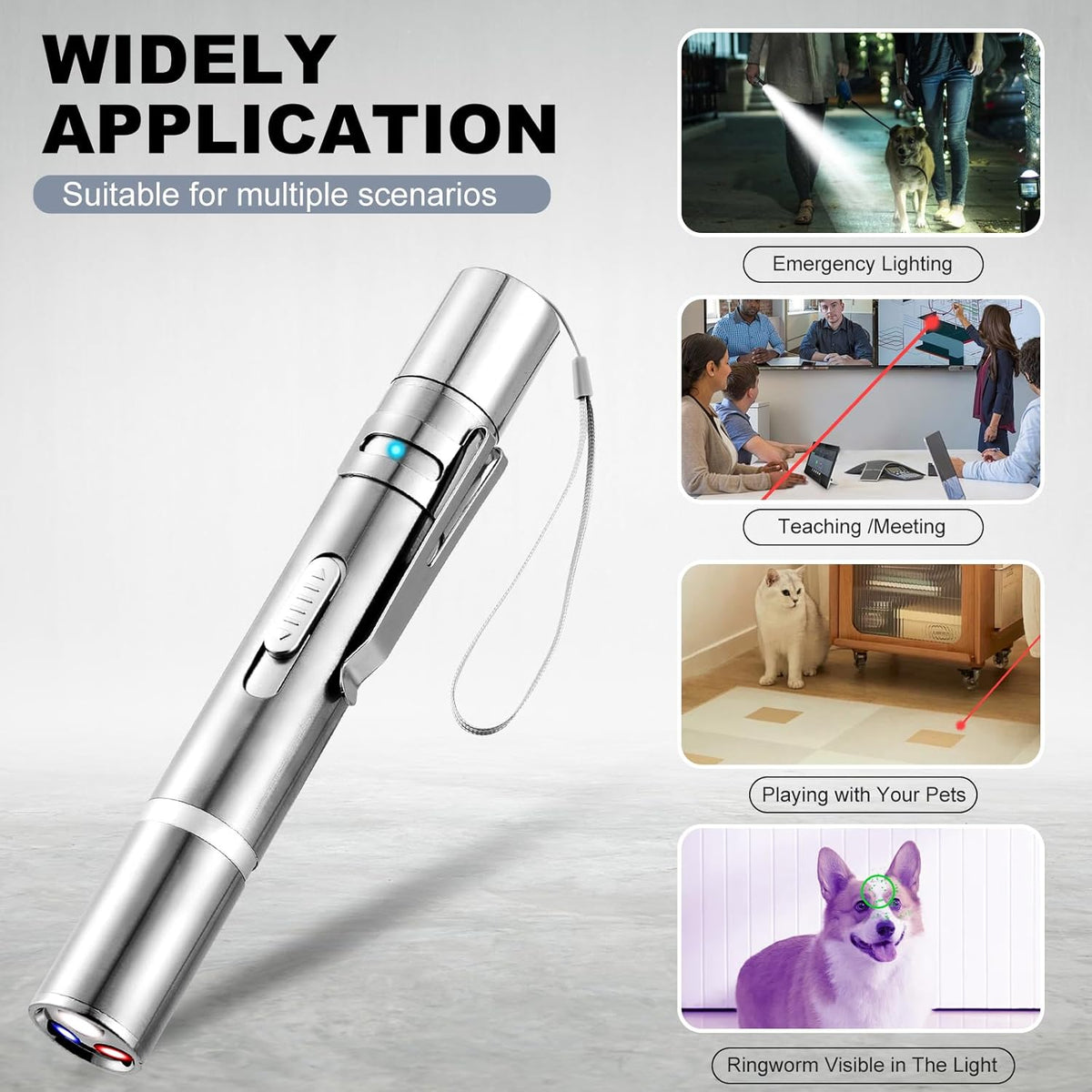 Laser Pointer, Bird Toys for Indoor Birds, Bird Laser Toy, Red Dot LED Light Pointer Interactive Toys for Indo - view 6