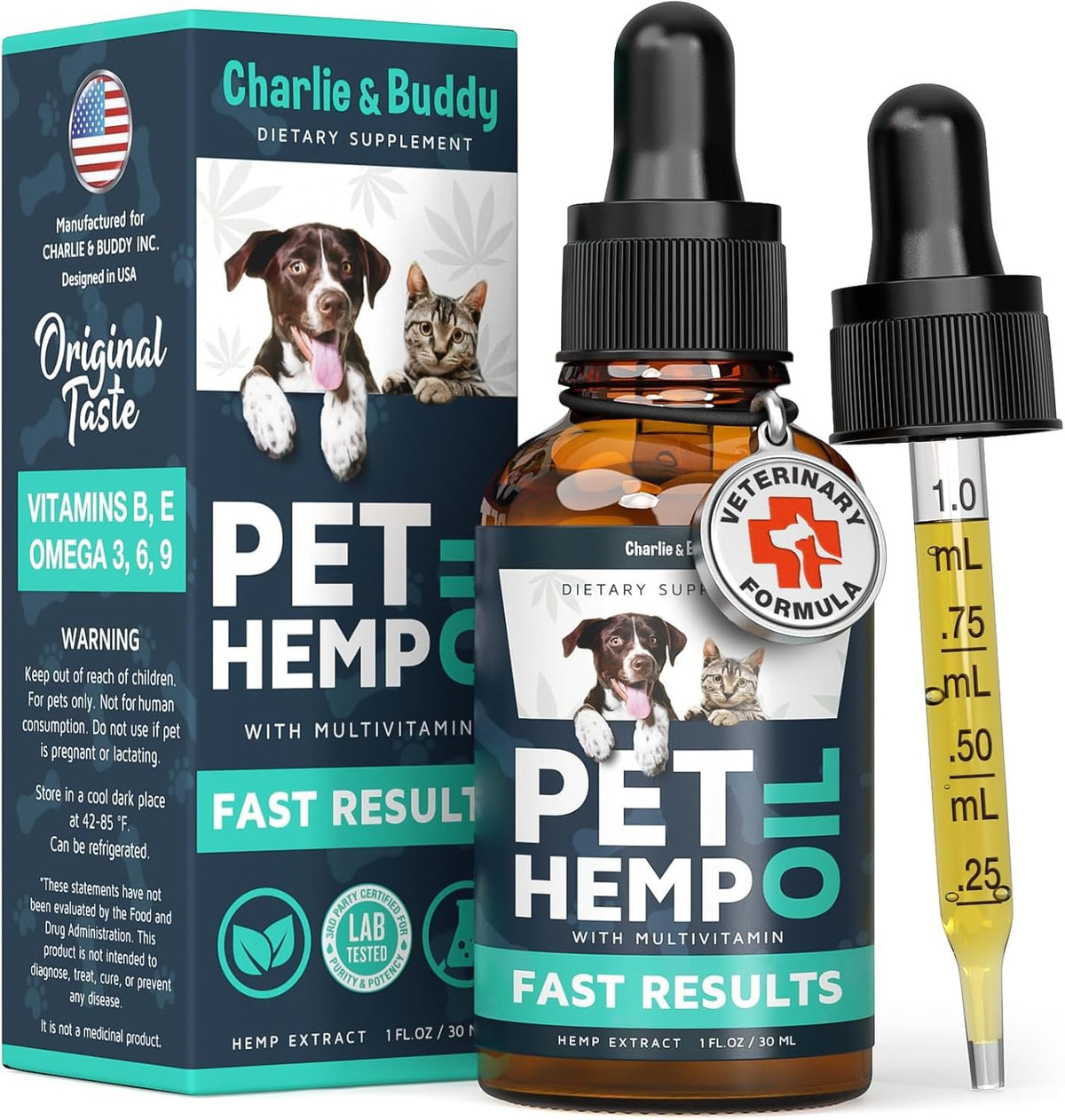 Charlie & Buddy Hemp Оil for Dogs Cats - Helps Pets with Аnxiеty, Pаin, Strеss, Slееp, Аrthritis, Sеizures Rеl