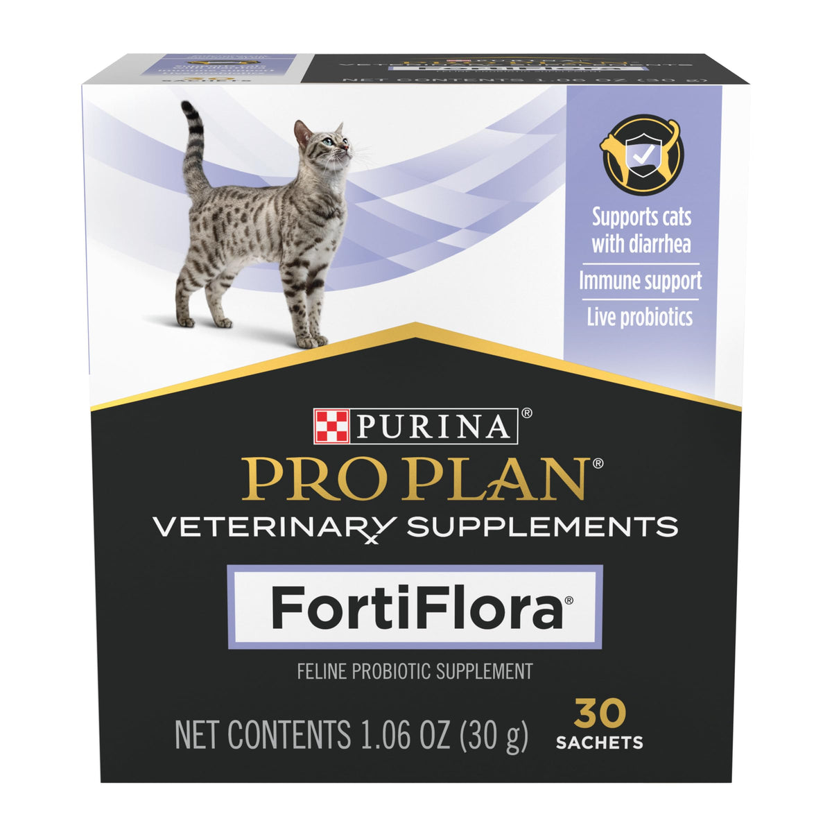 Purina Pro Plan Veterinary Supplements FortiFlora Daily Probiotics for Cats for Digestive Gut Health and Diarr