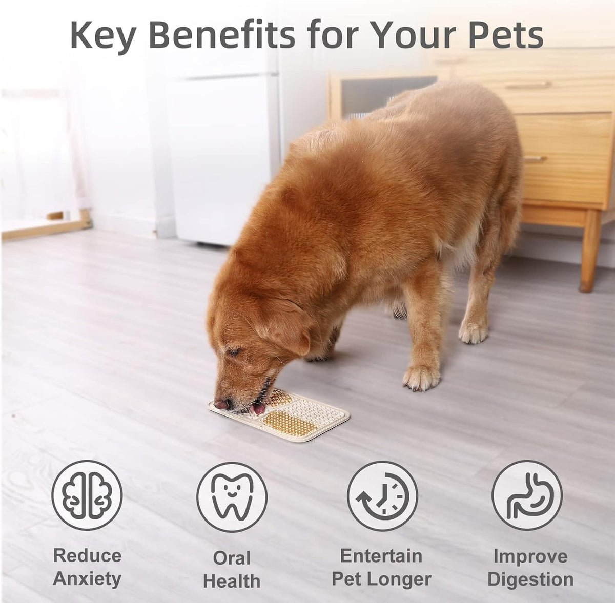 MateeyLife 2PCS Large Lick Mat for Dogs with Suction Cups, Slow Feeder Bowls, Cat Lick Mat for Anxiety Relief, - view 2