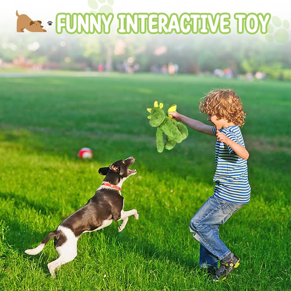 Squeaky Dog Toys Plush Dog Toy with Crinkle Paper Stuffed Durable Dog Chew Toys for Small Middle and Large Dog - view 3