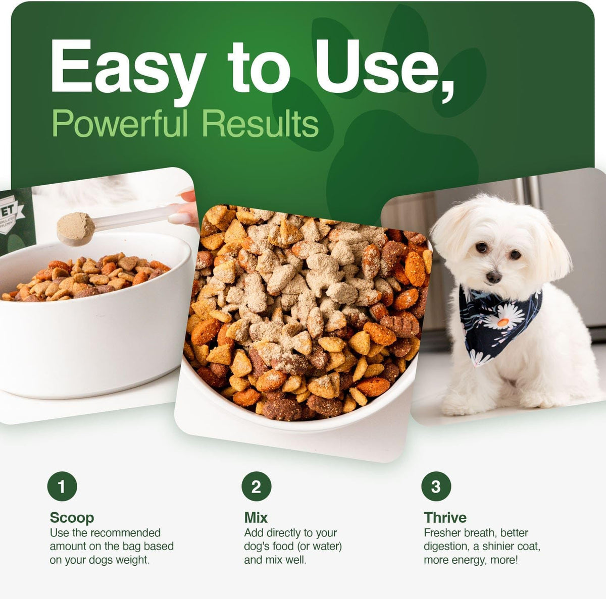 Iron Paws Human-Grade Superfood For Dogs, Premium Greens Powder Supplement For Dental Health, Longevity, Hip & - view 4