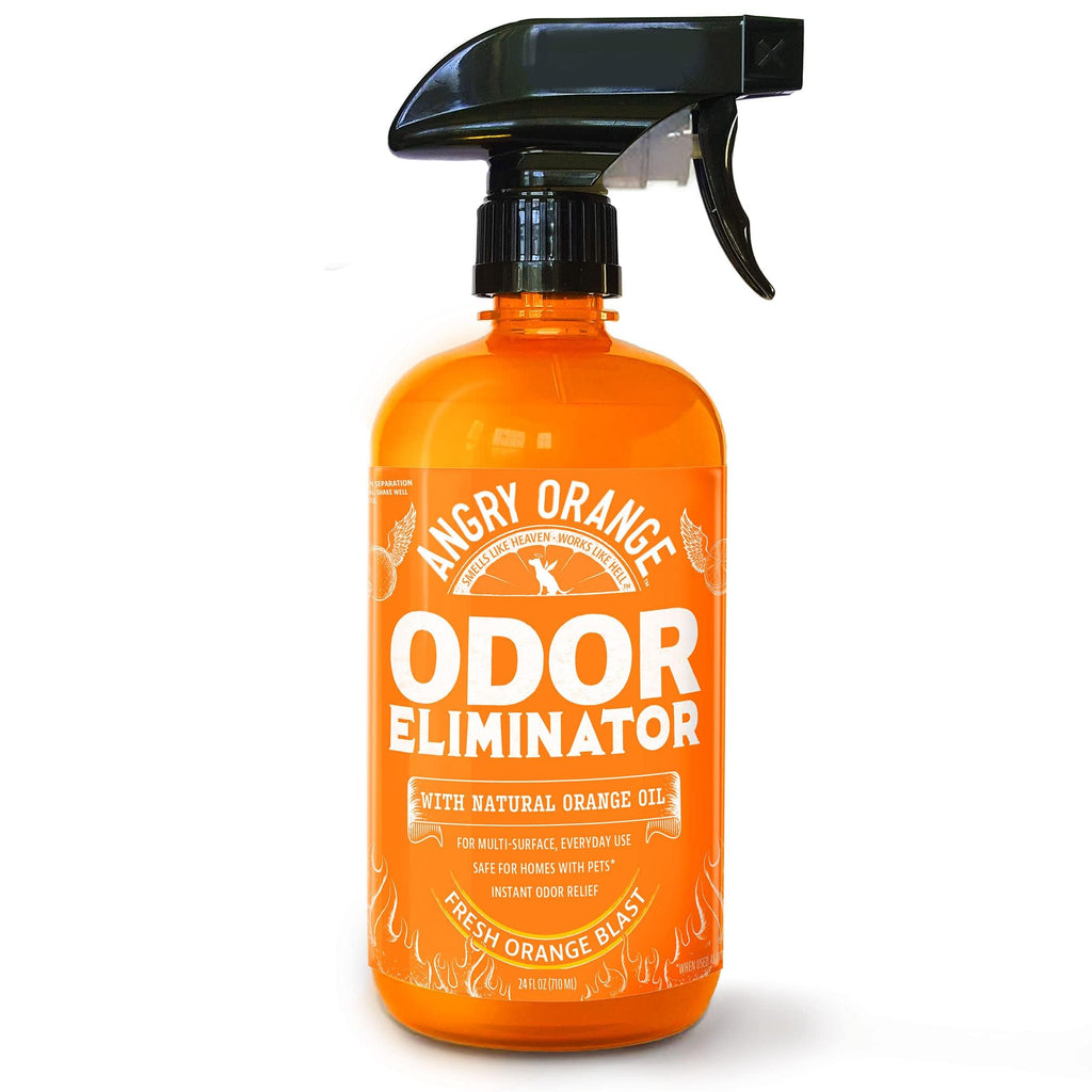ANGRY ORANGE Pet Odor Eliminator for Dog and Cat Urine, Carpet Stains, and Strong Smells – Citrus Cleaner with