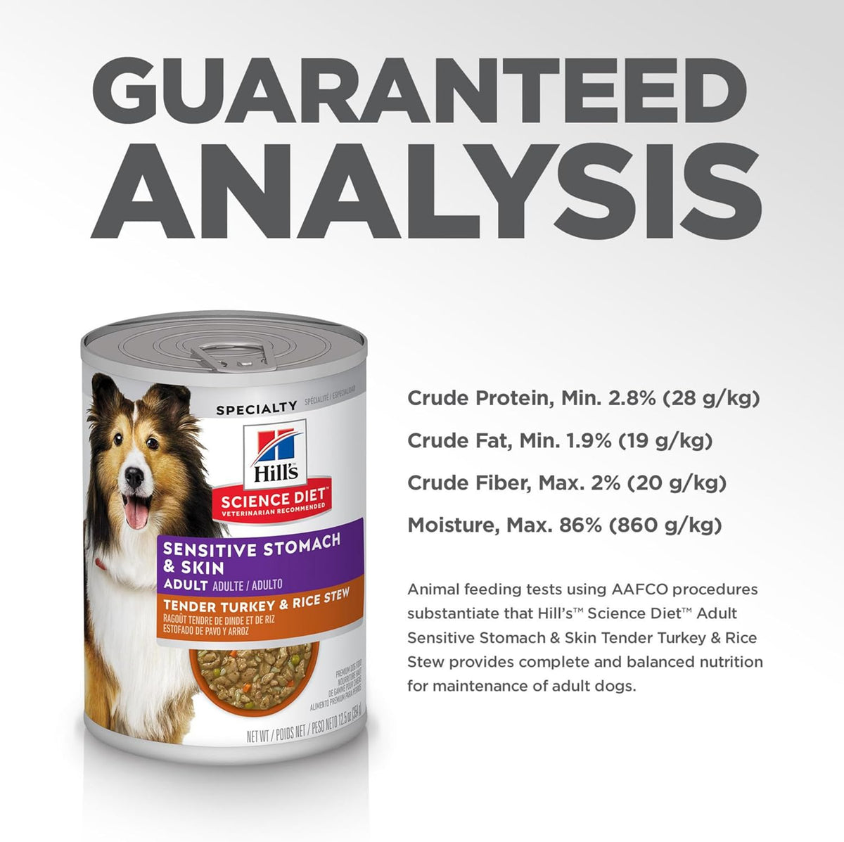 Hill's Science Diet Adult 1-6 Sensitive Stomach & Sensitive Skin Wet Dog Food, 12.5 oz