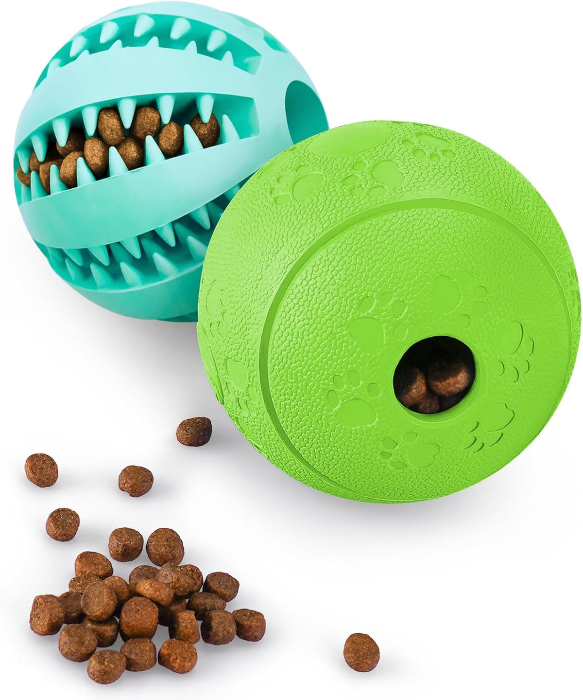 HIPPIH Dog Puzzle Toy 2 Pack, Interactive Dog Toys for Treat Dispensing, Durable Puppy Toys for Teething, Dog 