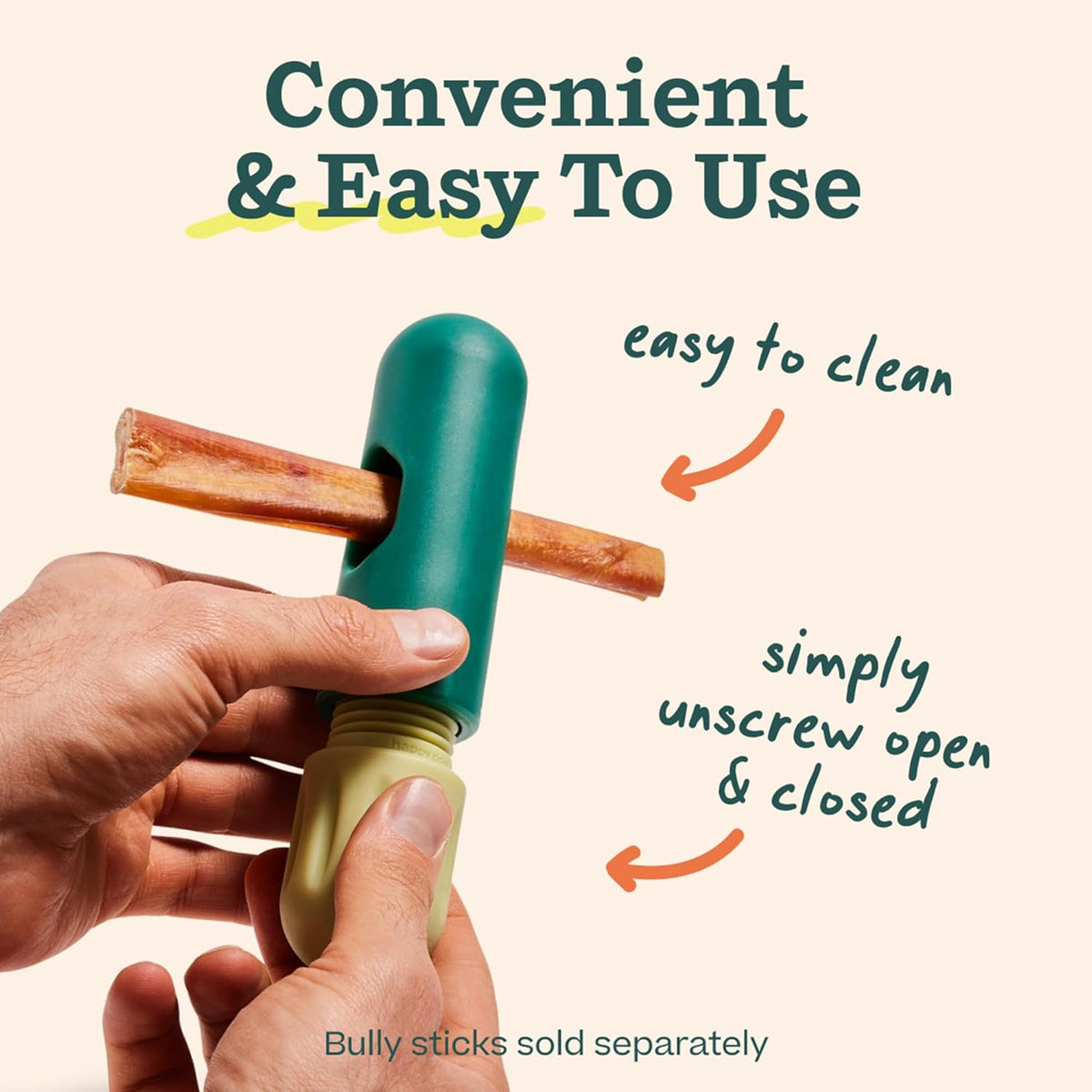 WOOF BullySafe - Bully Stick Holder - Durable Dog Chew Holder for Safe, Long-Lasting Play - Easy to Clean - No - view 4