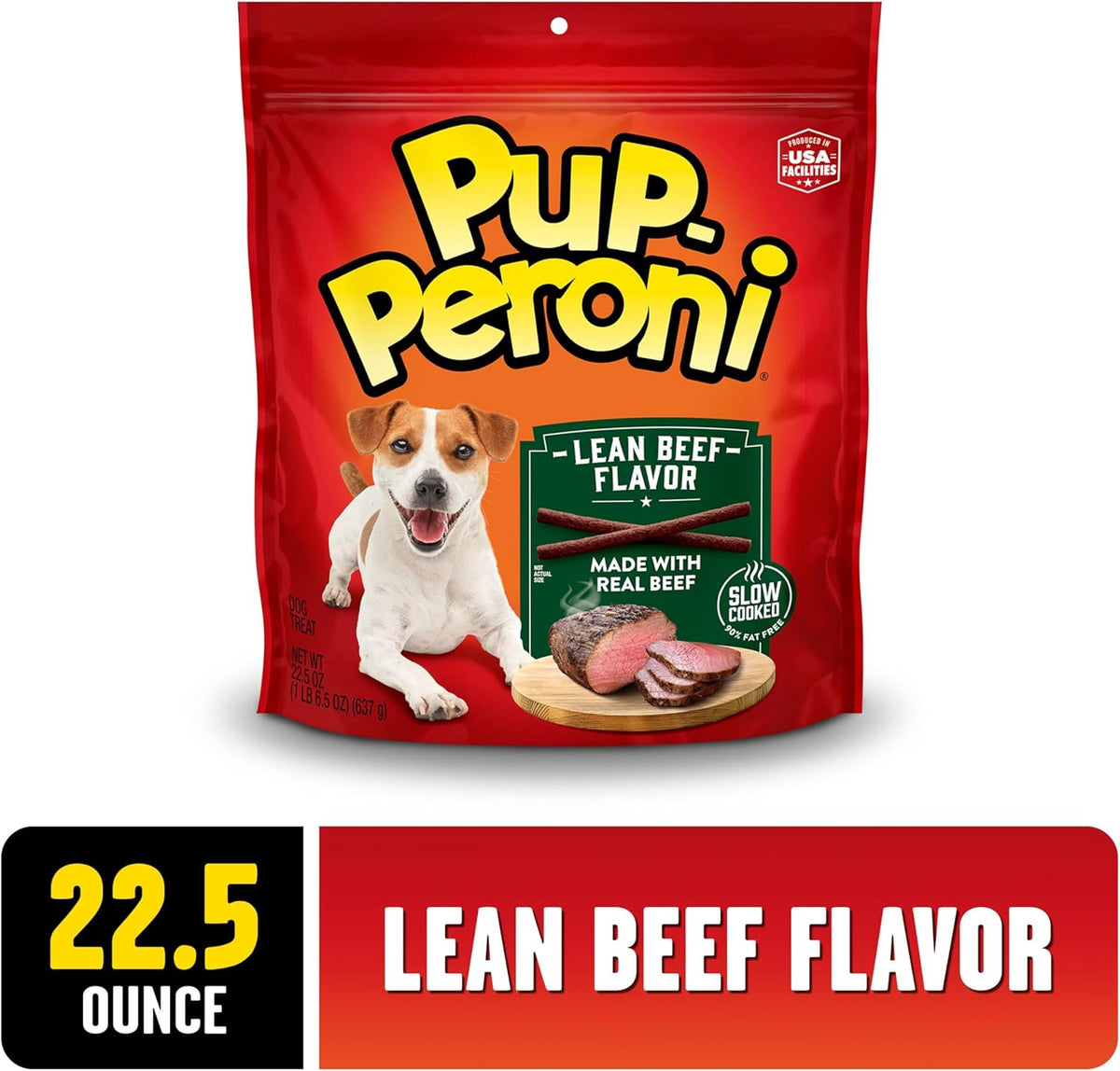 Pup-Peroni Dog Treats, Lean Beef Flavor, 22.5 Ounce, Made with Real Beef, 90% Fat Free - view 2