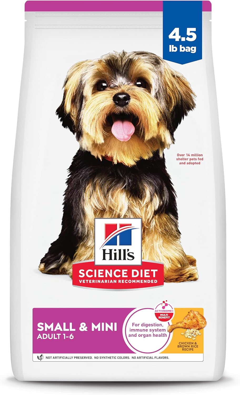 Hill's Science Diet Small & Mini, Adult 1-6, Small & Mini Breeds Premium Nutrition, Dry Dog Food, Chicken & Br