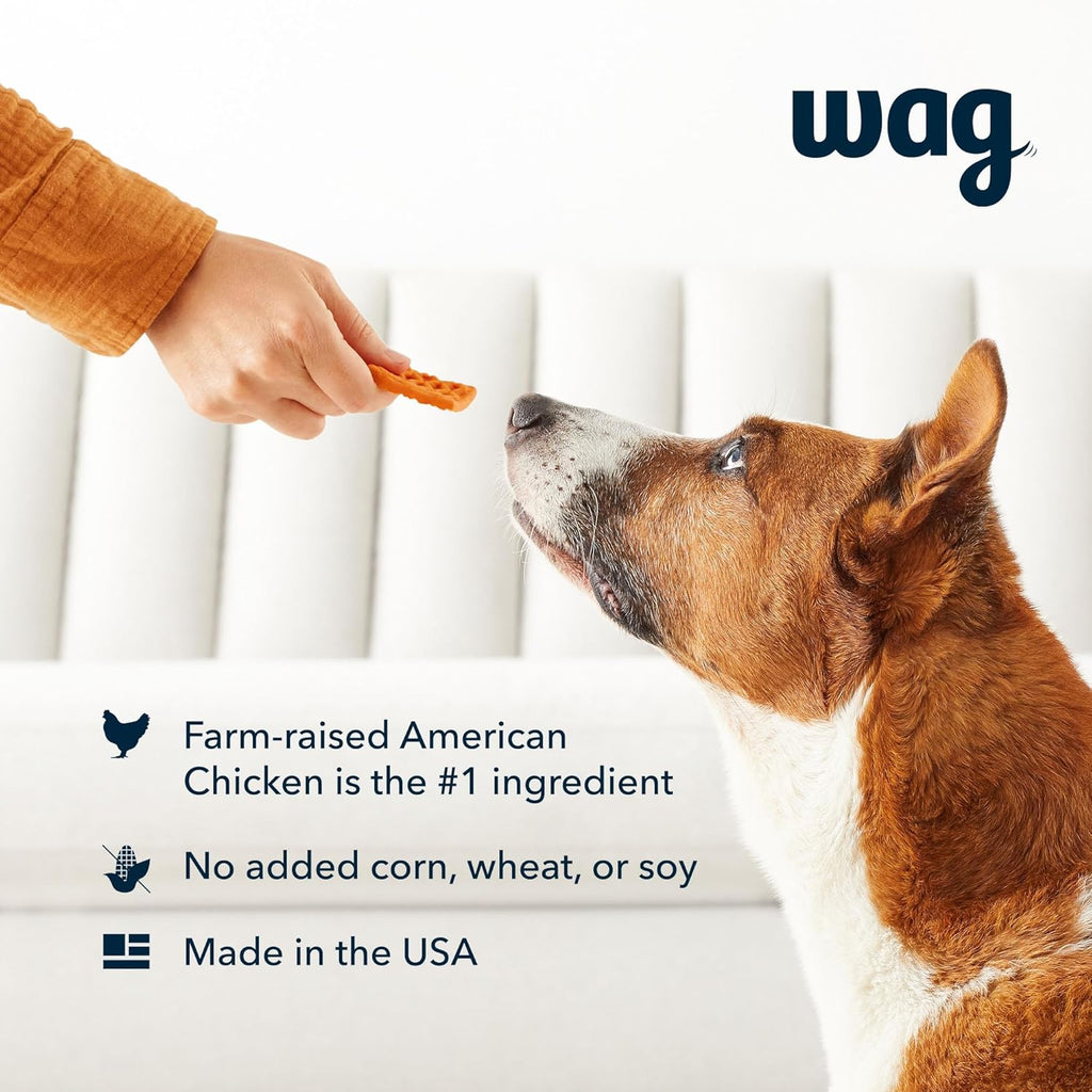 Amazon Brand - Wag Dog Treats, Chicken and Waffle Bites, 24 oz Resealable Pack of 1 - view 3