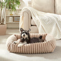 MIXJOY Dog Beds for Small Dogs Cats, Washable Dog Bed with Removable Cover, Soft Calming Cat Bed for Indoor Ca