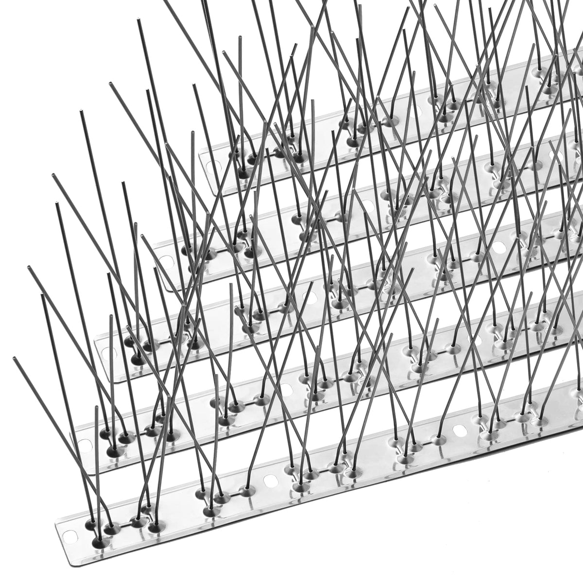 OFFO Bird Spikes with Stainless Steel Base, Covers 73.7 Feet(22.5m) Durable Bird Spikes Arrow Pigeon Spikes Fe