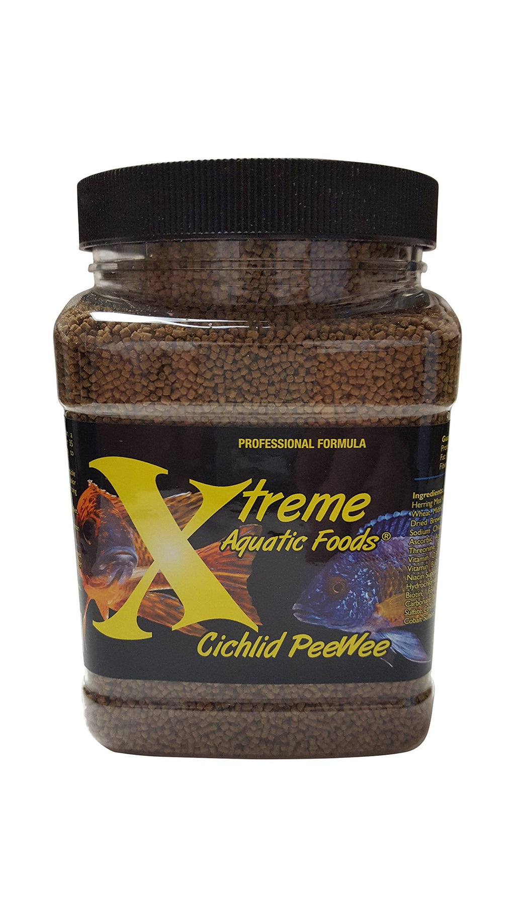 Xtreme Cichlid Peewee 1.5 mm Pellets - Proven Nutrition for Cichlids - Balanced Amino Acids, Boost Immune & Di
