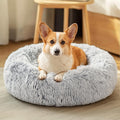 JOLLYVOGUE Dog Bed, Calming Anti-Anxiety Large Dog Bed, Fluffy Donut Cushion for Medium and Large Pets (27"/30