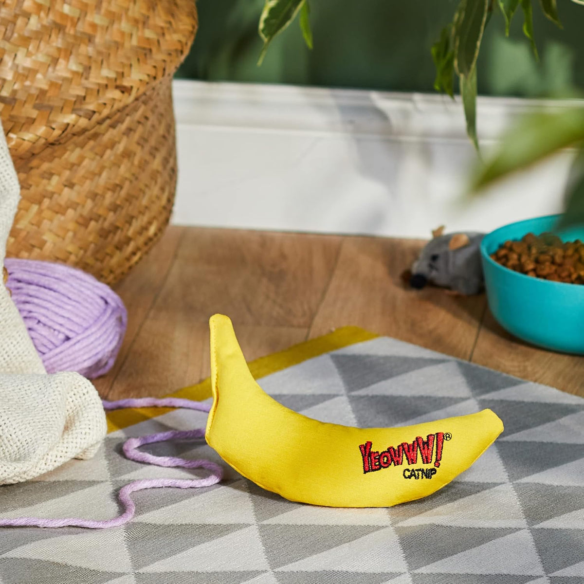 Yeowww! Catnip Toy, Yellow Banana - view 2