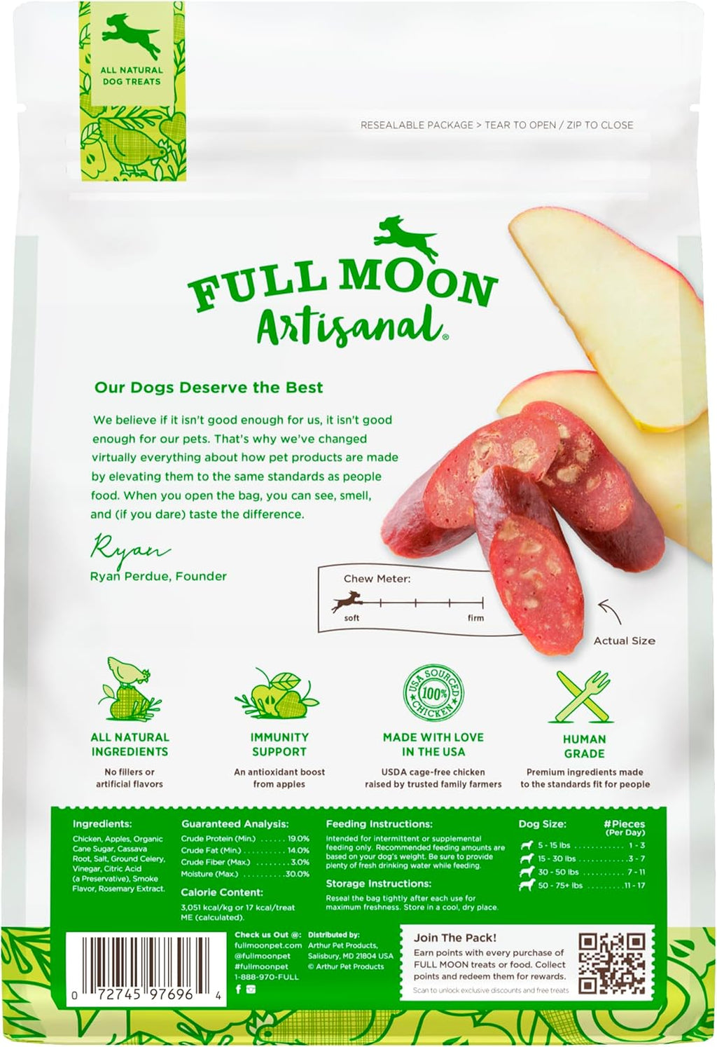 Full Moon Chicken Apple Sausage 12.0 oz - view 2