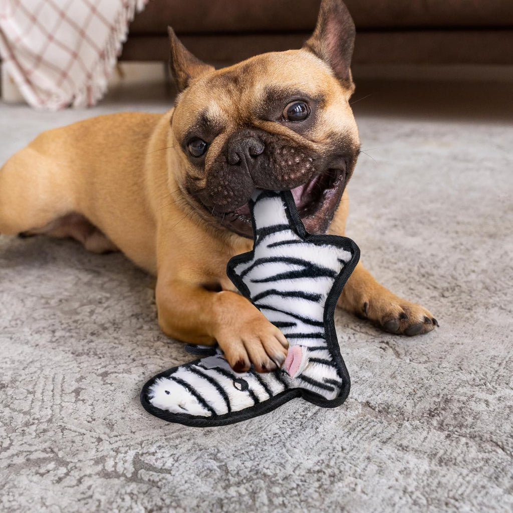 SHARLOVY No Stuffing Dog Toys Crinkle Squeaky, Long Lasting Chews for Aggressive, Durable Plush Dog Puppy Chew - view 4