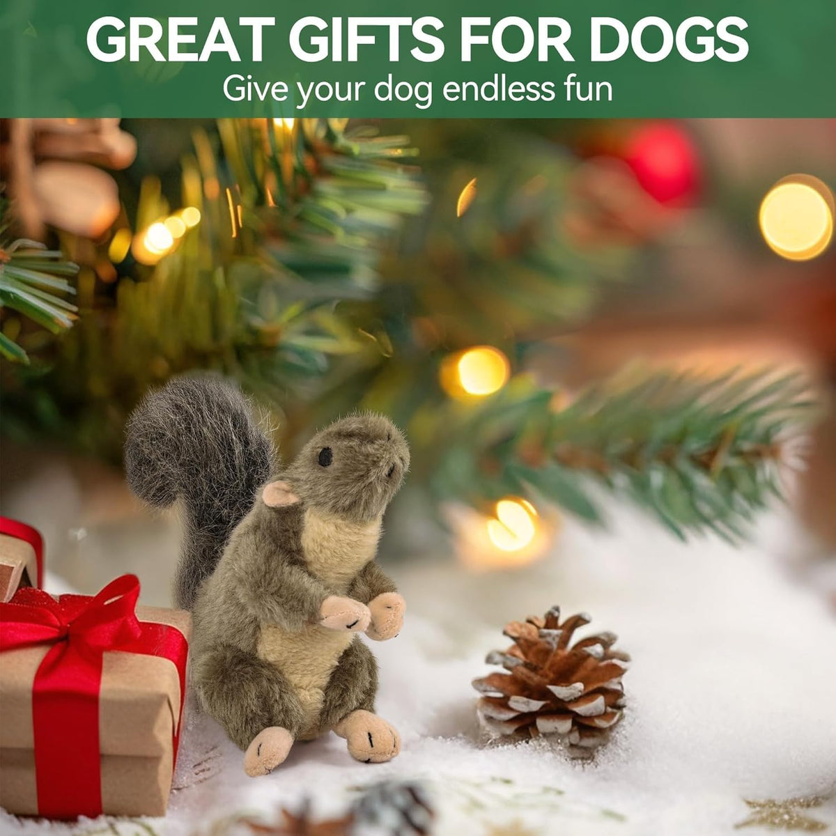 ALL FOR PAWS Classic Squirrel Pet Toys, Small - view 9