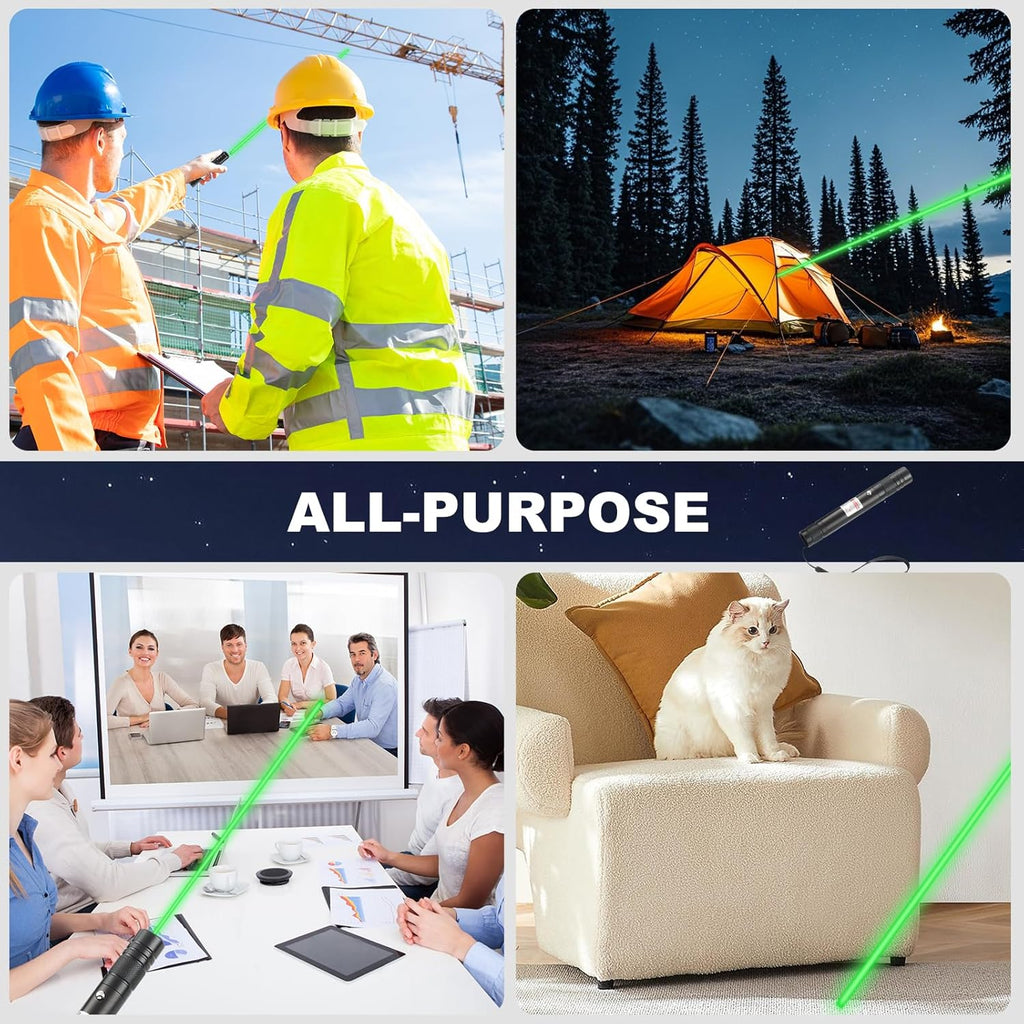 Long Range Green Laser Pointer, Laser Pointer High Power, Green Lazer Pointer Rechargeable for Hiking, Cat Las - view 6