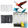 2Pcs Bird Cage Seed Catcher - Black White Bird Cage Cover, Birds Cages Netting Skirt Birds Cages Seed Catcher 