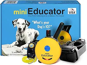 Educator ET-300 Mini E Collar for Dog Training with Remote - 1/2 Mile Range, Waterproof, 100 Blunt Stimulation